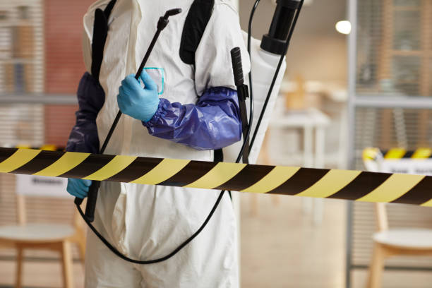 Professional Biohazard Cleanup technician working in Ashton, ID